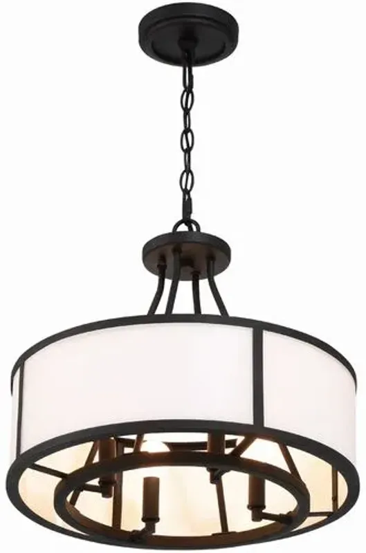 Bryant Chandelier - Black Forged - Crystorama