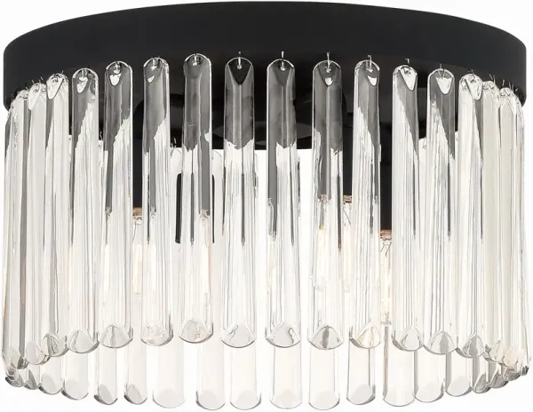 Emory Ceiling Flush Mount - Crystorama - Black
