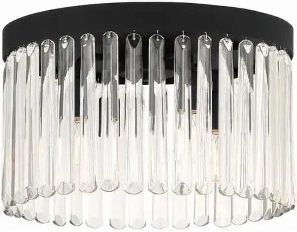 Emory Ceiling Flush Mount - Crystorama - Black