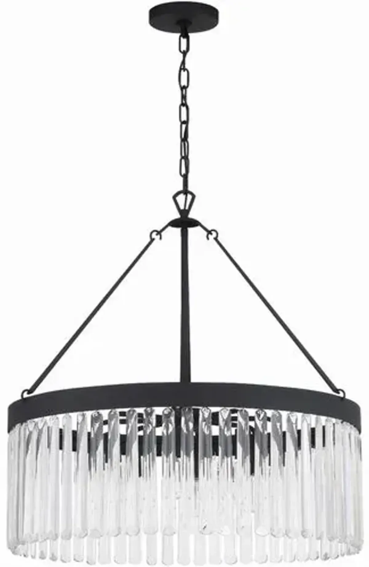 Emory Chandelier - Crystorama - Black