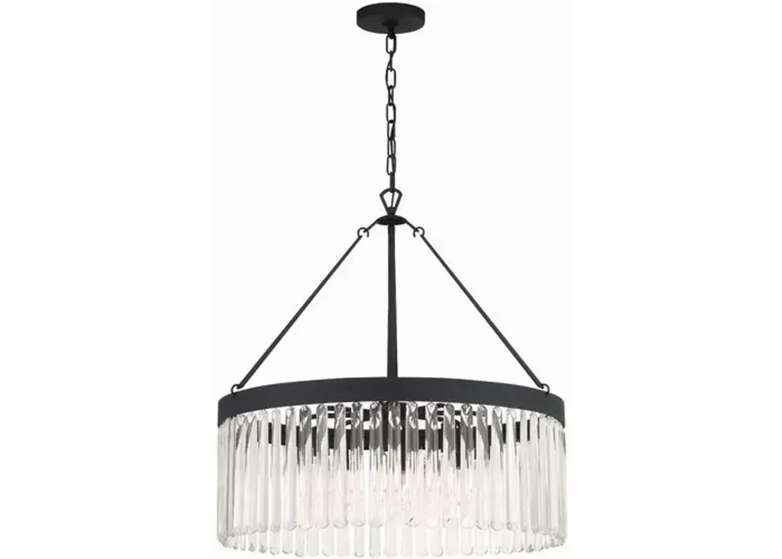 Emory Chandelier - Crystorama - Black