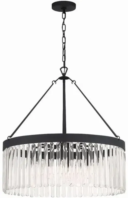 Emory Chandelier - Crystorama - Black