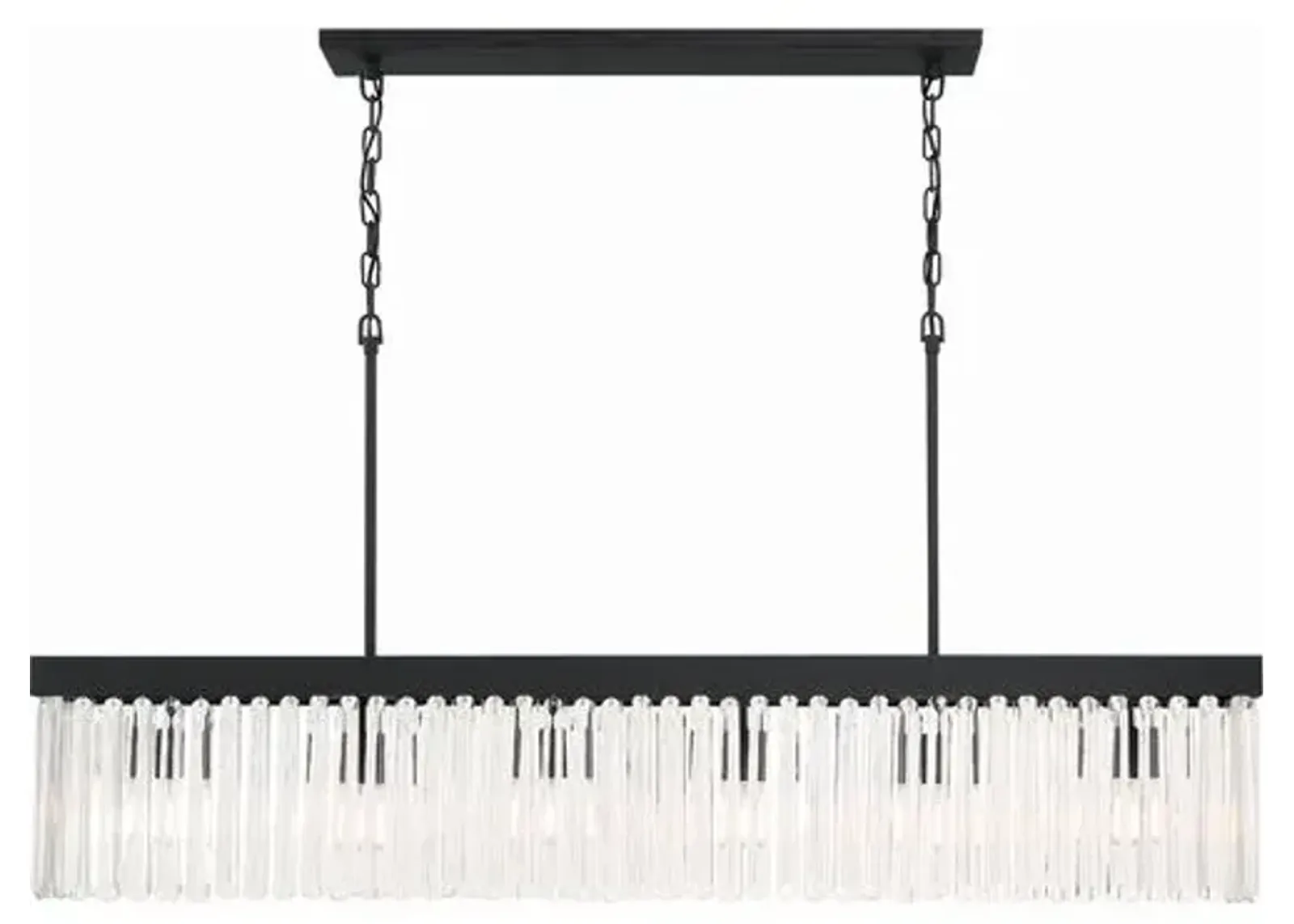 Emory Linear Chandelier - Crystorama - Black