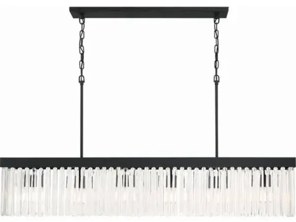 Emory Linear Chandelier - Crystorama - Black