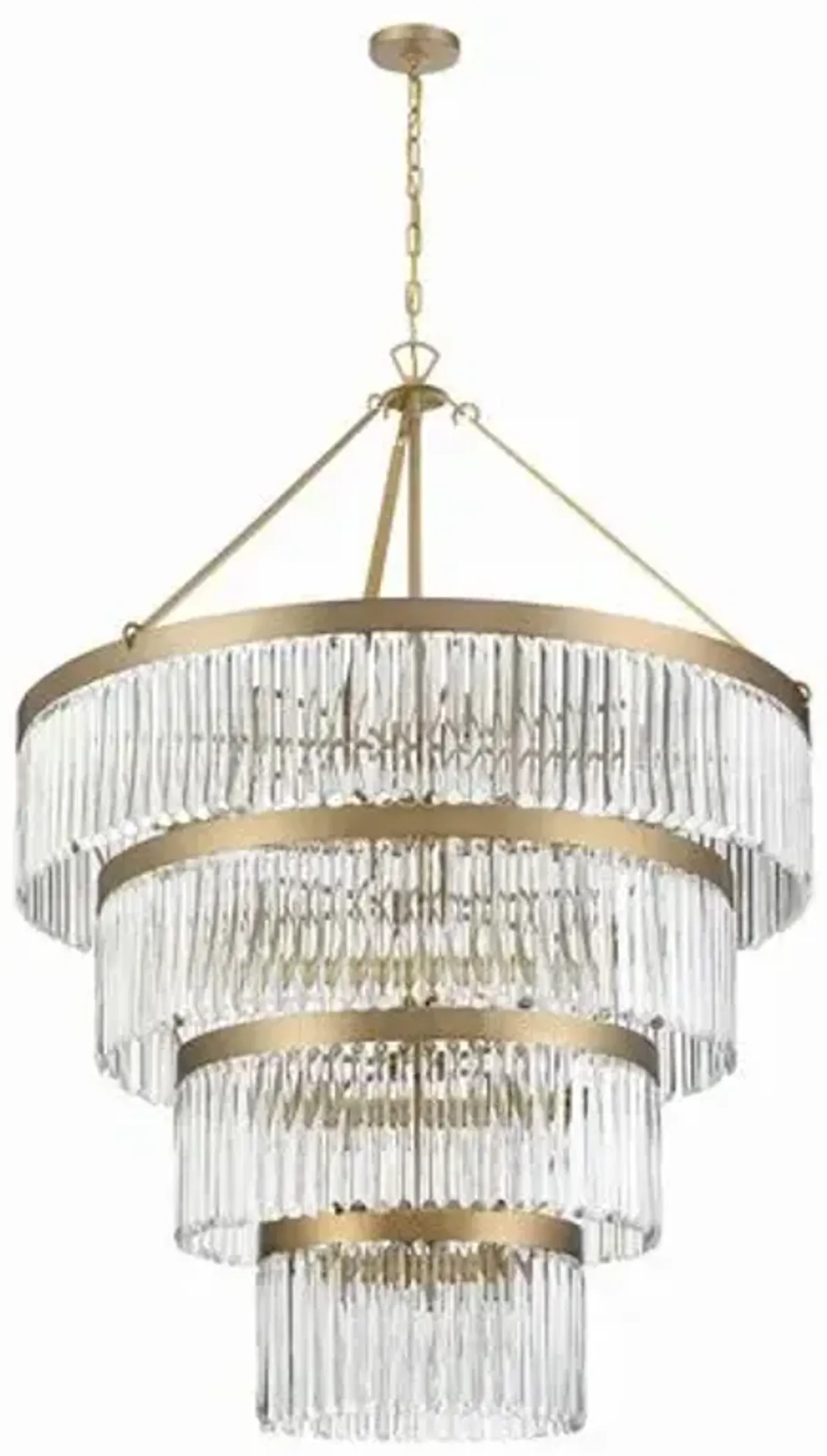 Emory Tiered Chandelier - Crystorama - Gold