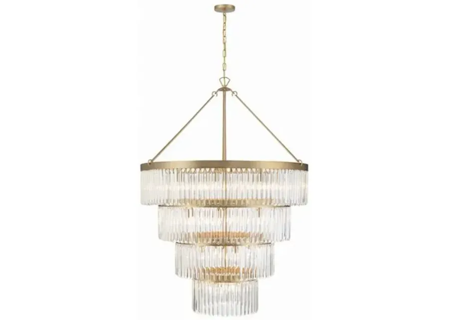 Emory Tiered Chandelier - Crystorama - Gold