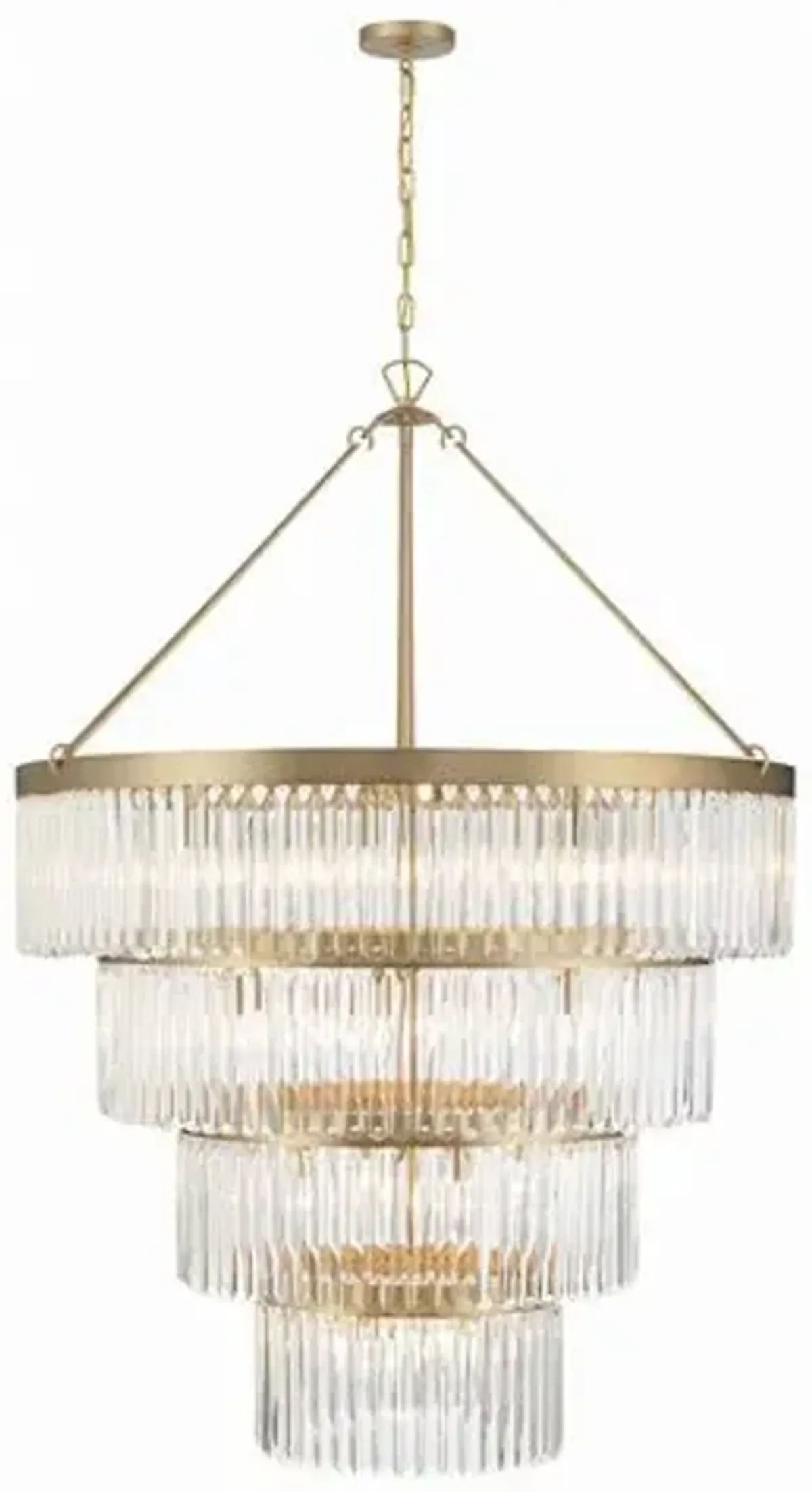 Emory Tiered Chandelier - Crystorama - Gold