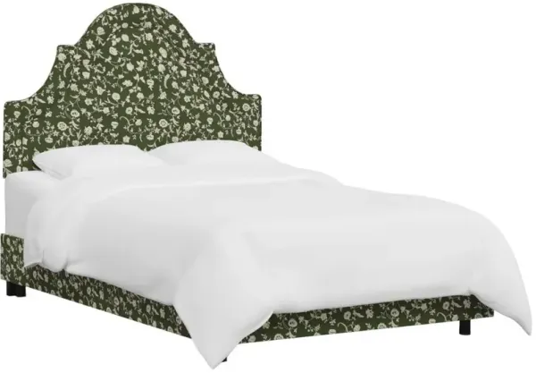 Kennedy Arched Bed, Olive Floral