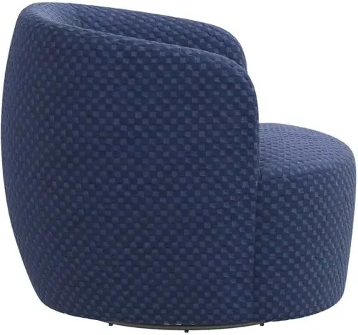 Chester Swivel Chair - Velvet Checker