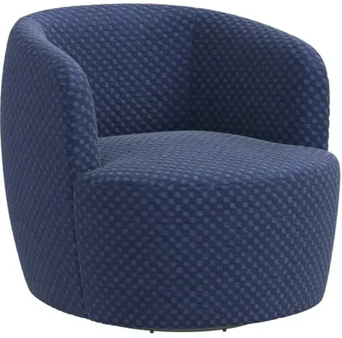 Chester Swivel Chair - Velvet Checker