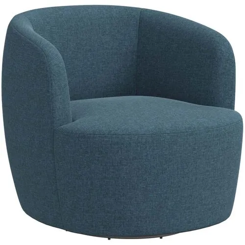 Chester Swivel Chair - Textured Linen