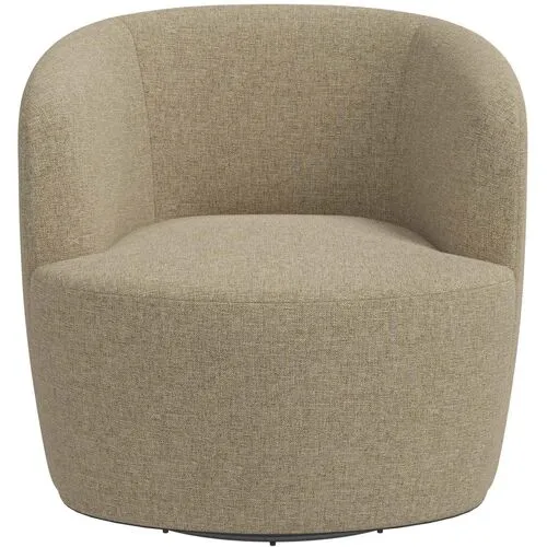 Chester Swivel Chair - Textured Linen