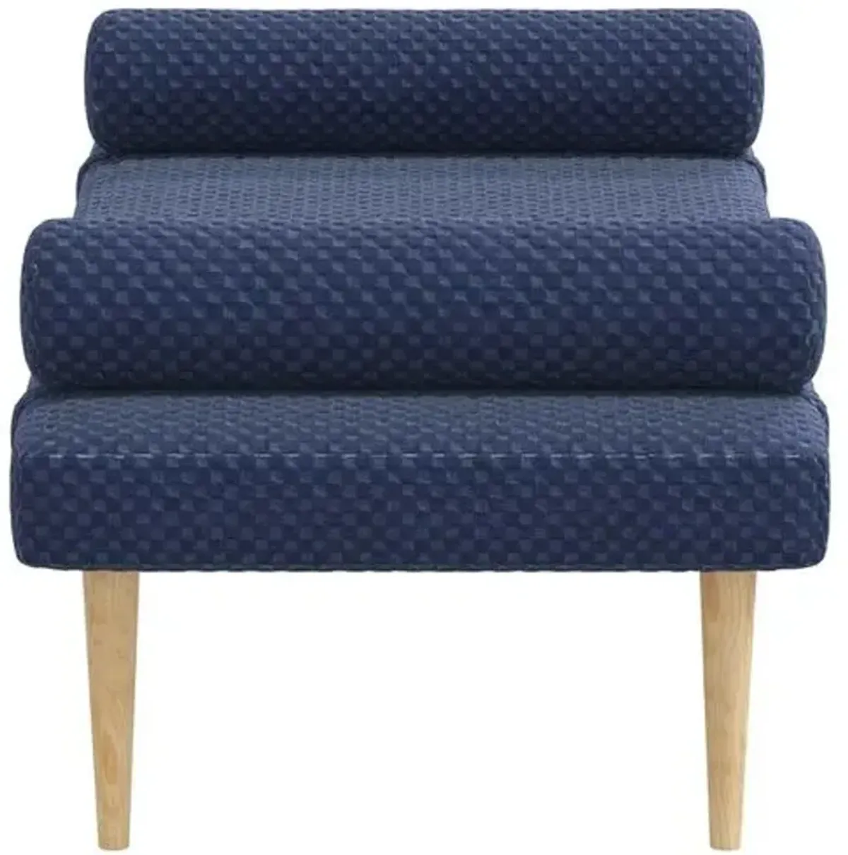 Raelyn Daybed - Velvet Checker - Blue - Comfortable, Sturdy