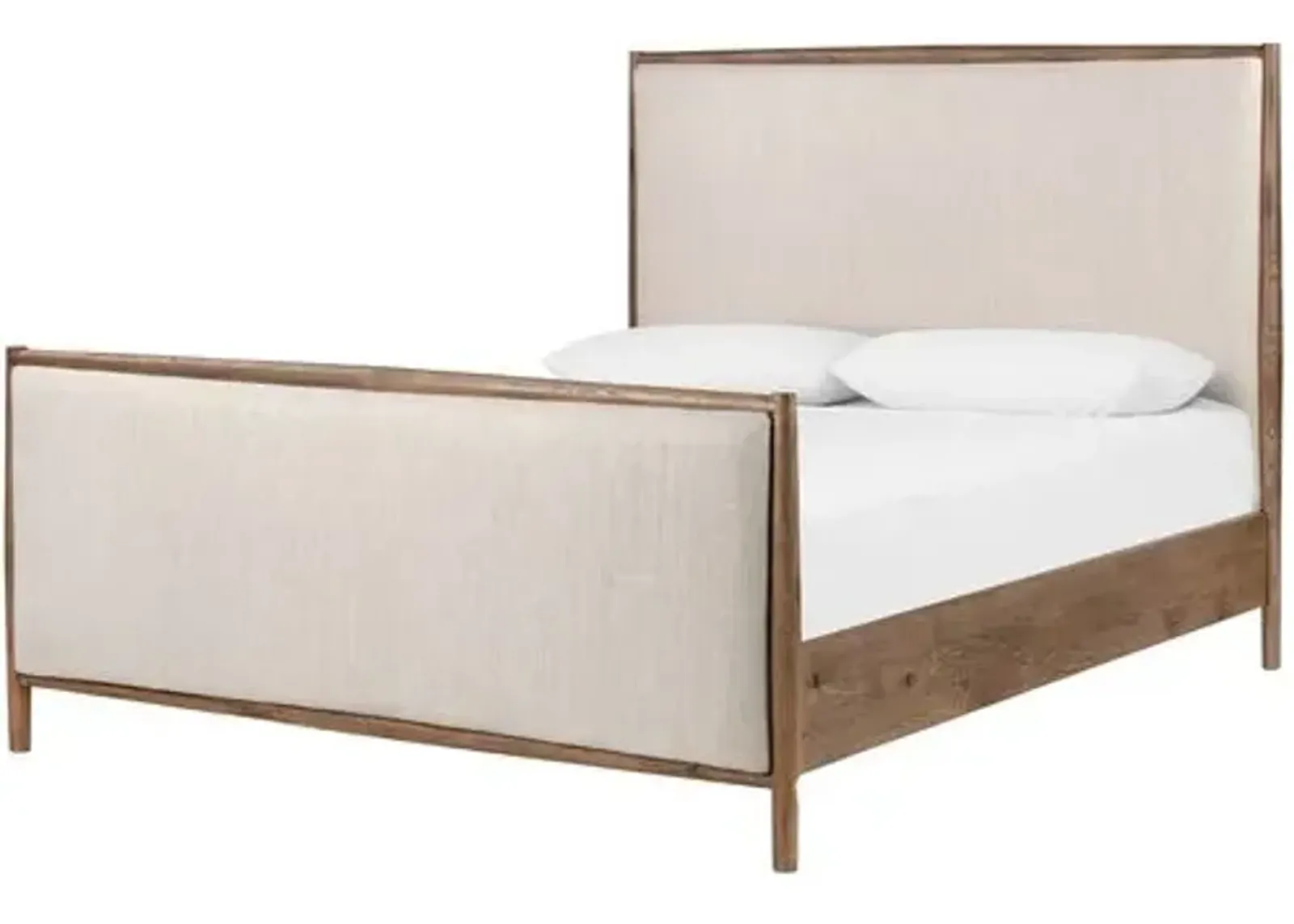 Verona Bed - Weathered Oak/Natural - Brown