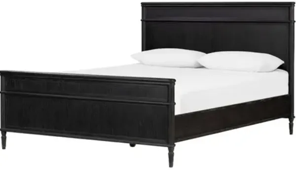 Tonia Solid Oak Bed - Black