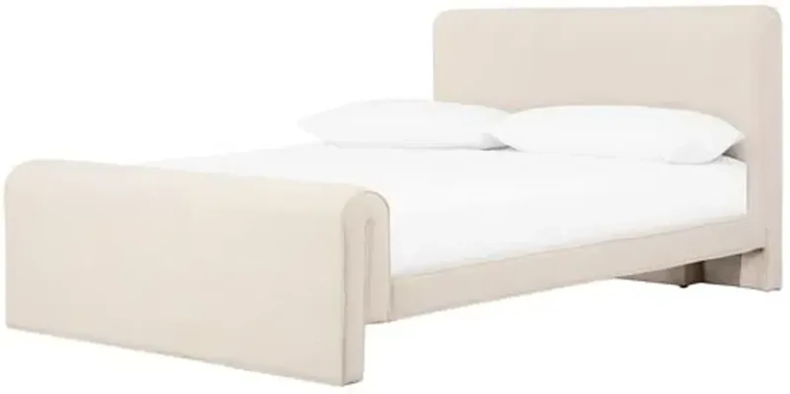 London Bed - Cream Performance - Ivory