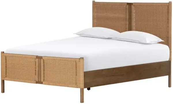Largo Faux Rattan Bed, Natural