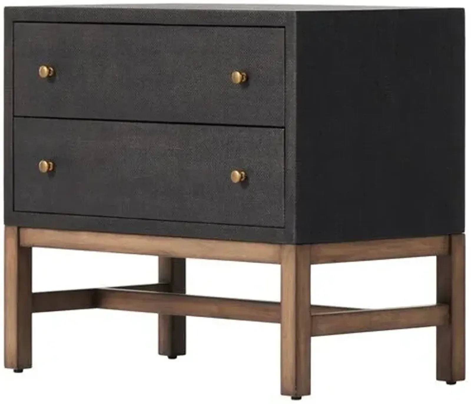 Pasco Nightstand - Black Raffia