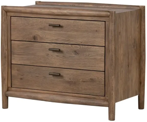 Riverton 2-Drawer Nightstand, Weathered Oak