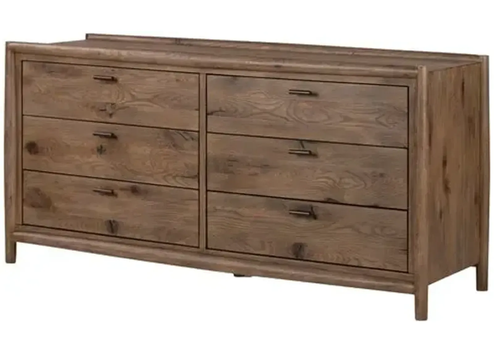 Riverton 6-Dresser - Weathered Oak - Brown