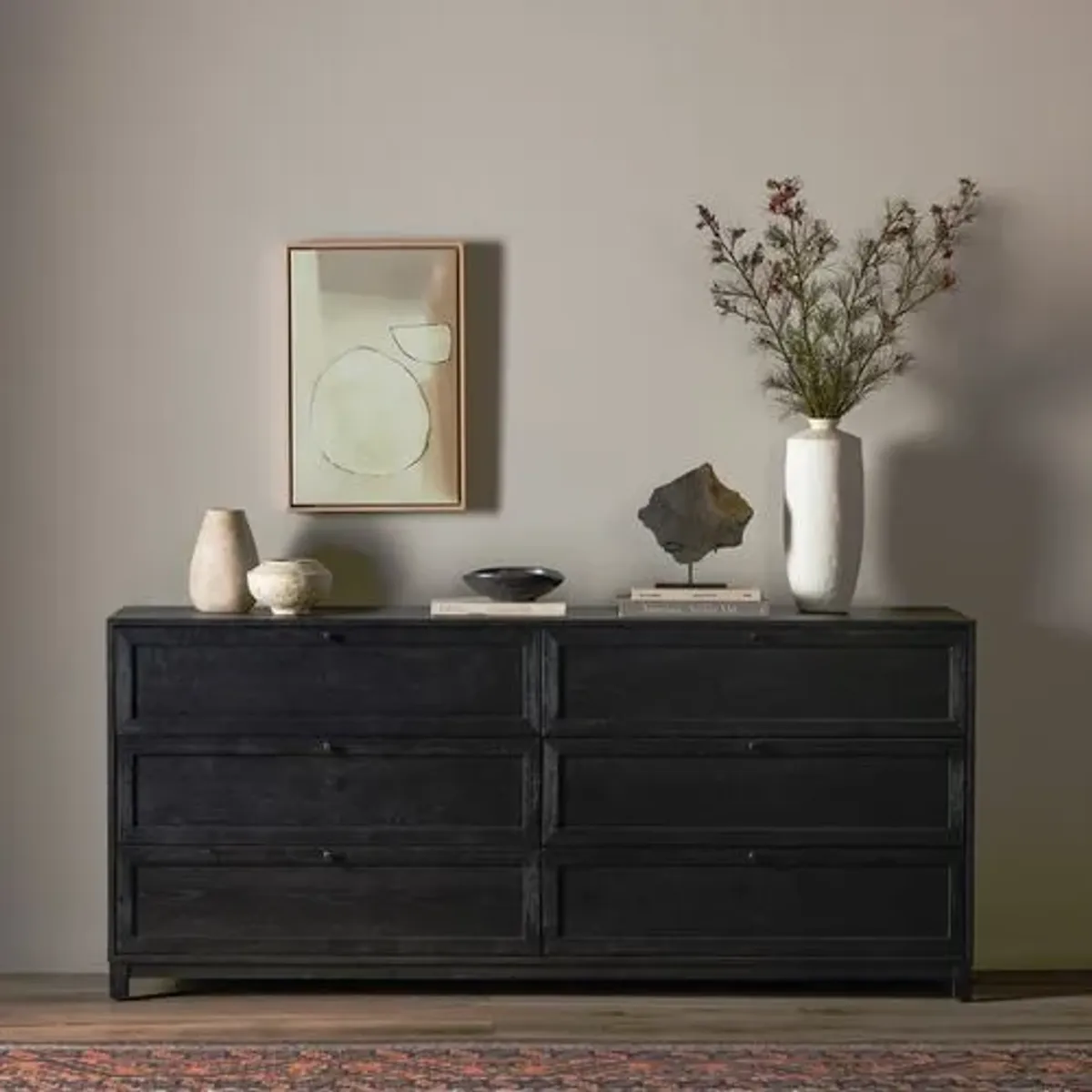 Montclair 6-Drawer Dresser - Drifted Matte Black