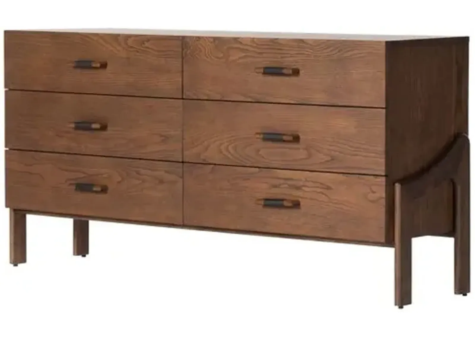 Ocanto 6-Drawer Dresser - Terra Brown