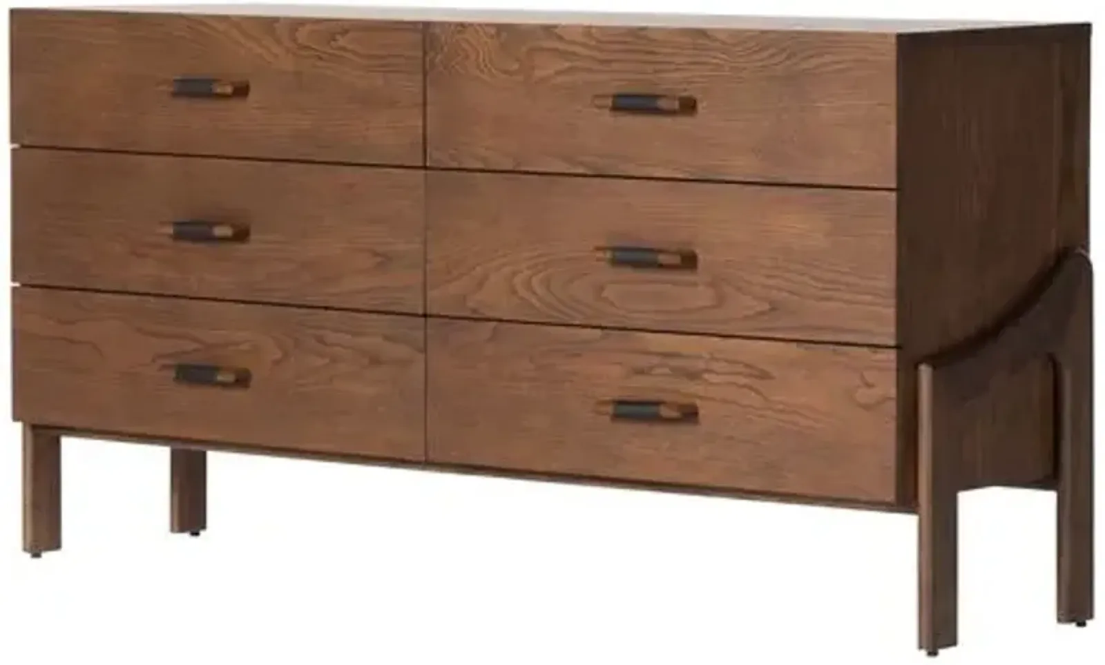 Ocanto 6-Drawer Dresser - Terra Brown