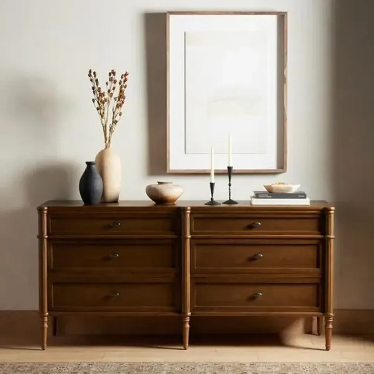 Tonia 6-Drawer Dresser - Brown