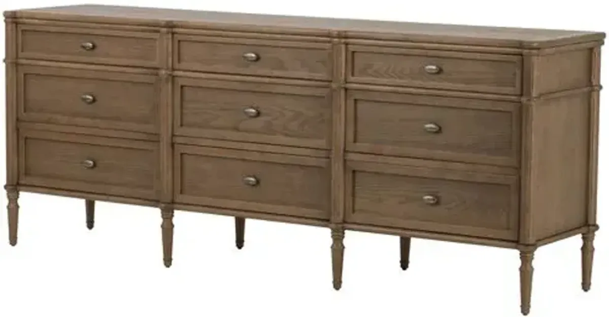 Tonia 9-Drawer Dresser - Brown