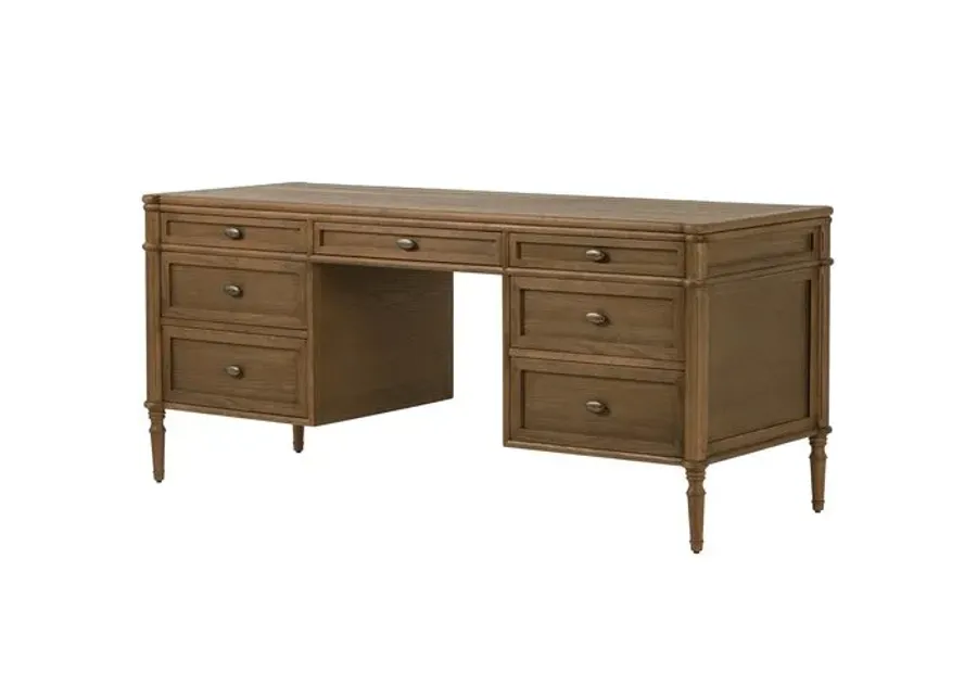 Tonia Executive Desk - Brown