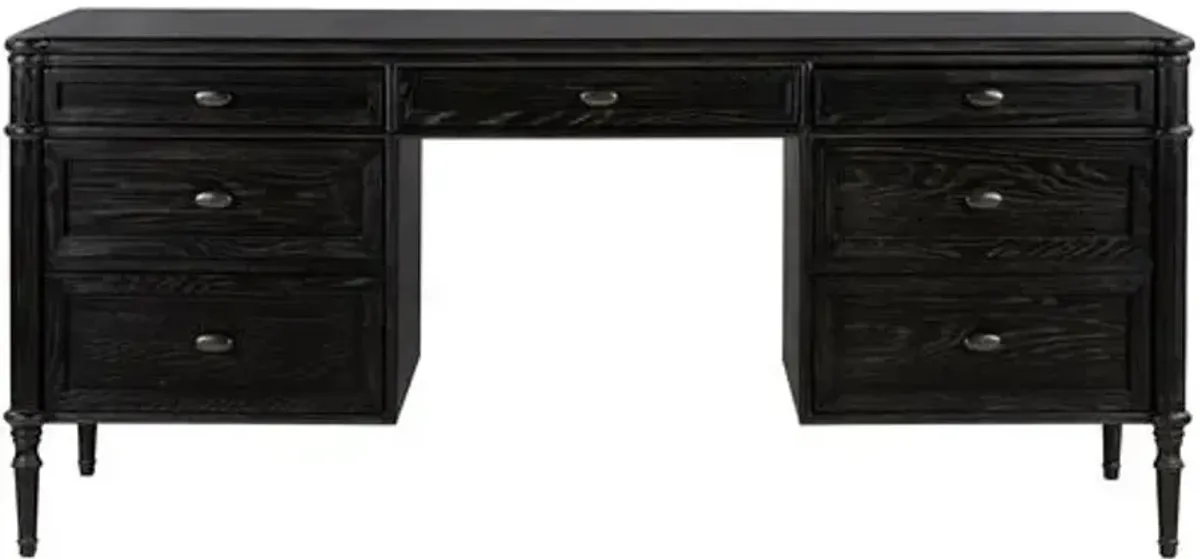 Tonia Executive Desk - Black