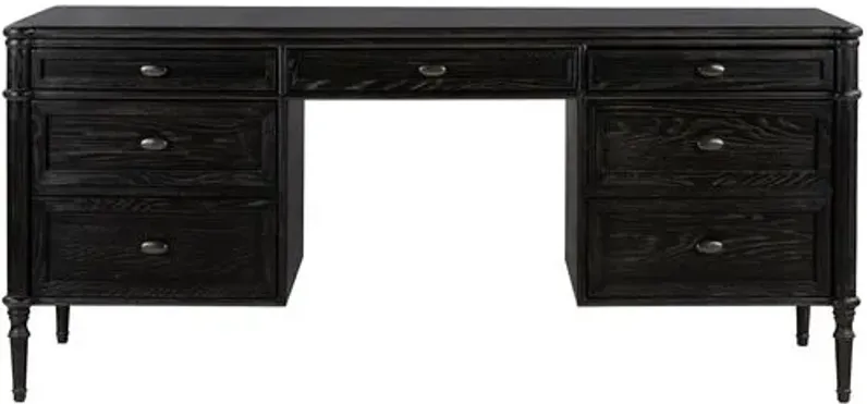 Tonia Executive Desk - Black