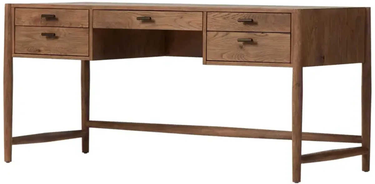 Riverton Desk, Weathered Oak