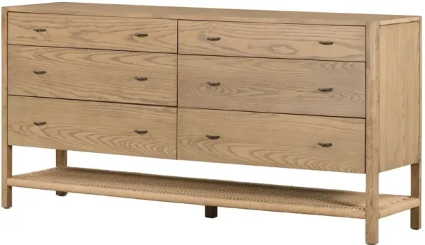Holly 6-Drawer Dresser, Dune Ash Natural