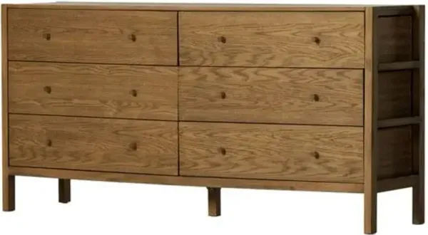 Beacon 6-Drawer Dresser - Tawny Oak - Brown