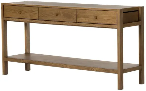 Beacon Console Table, Tawny Oak
