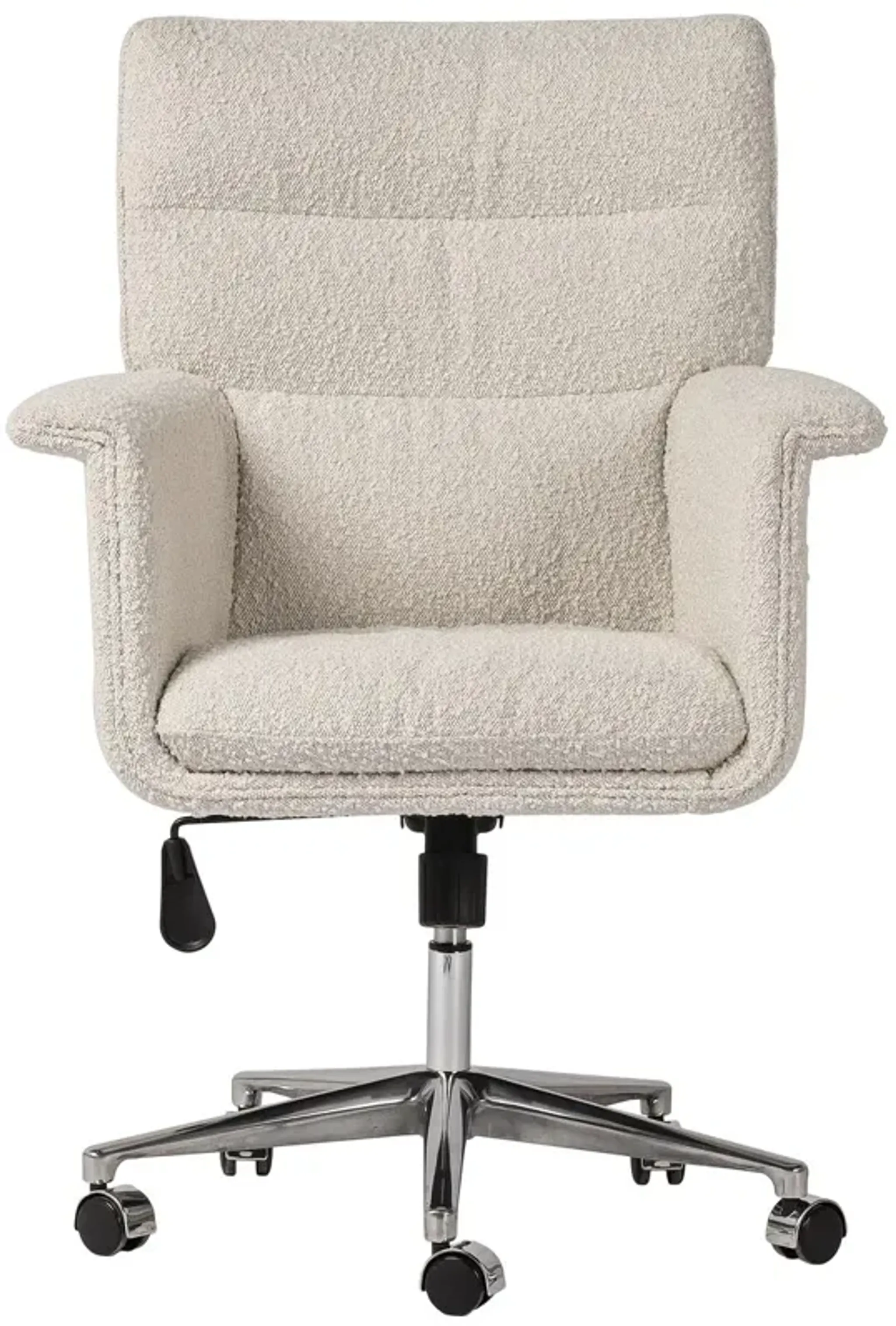 Anderson Desk Chair Natural Boucle Ivory One Kings Lane | Furniture.com