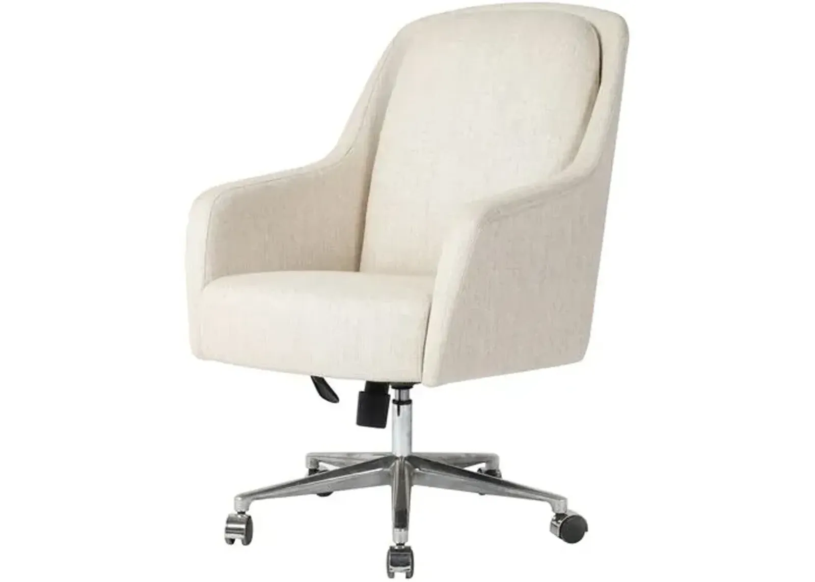 Lisle Upholstered Desk Chair - Natural Linen - Ivory