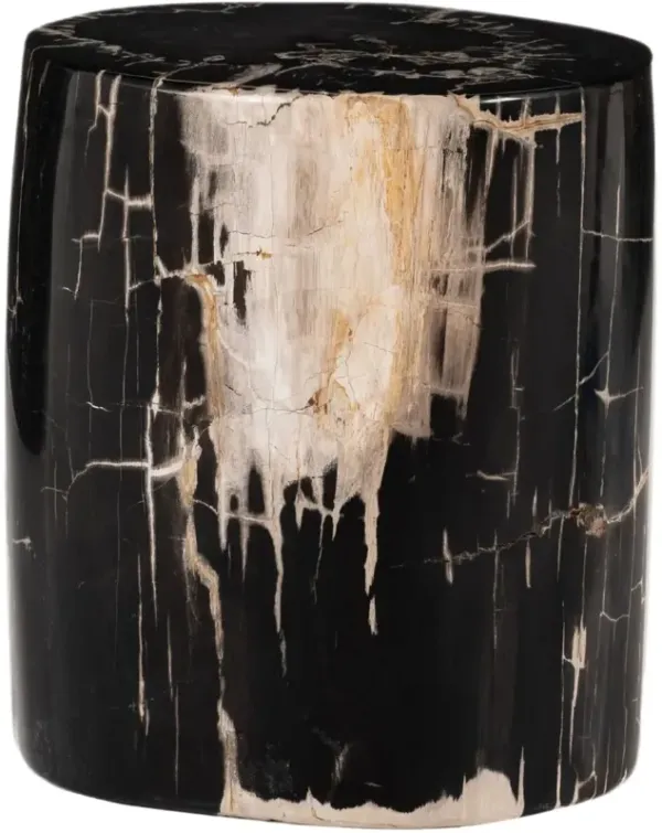 Moscow End Table, Dark Petrified Wood