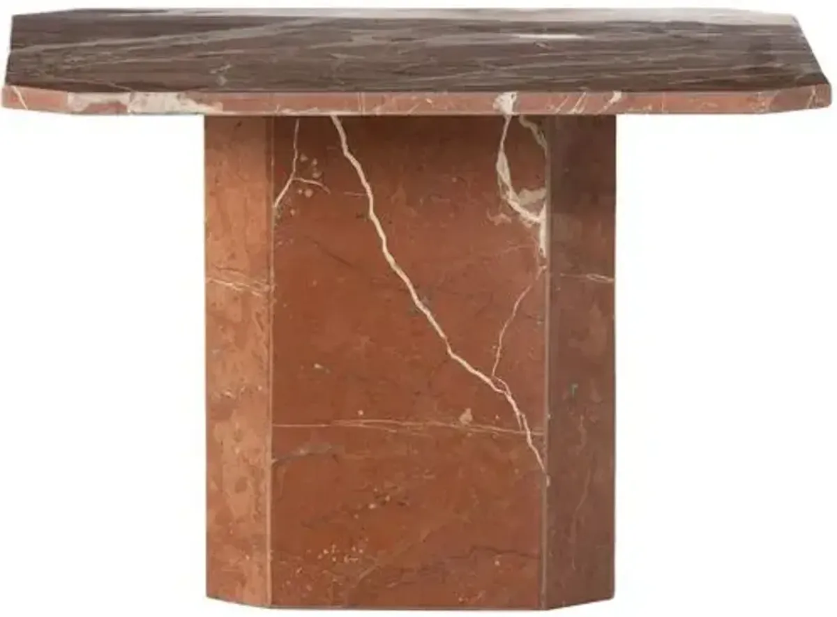 Vienna Coffee Table - Rusty Marble - Red