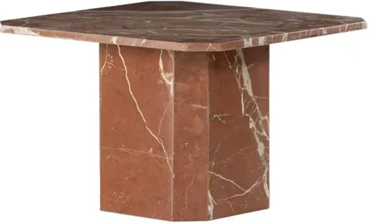 Vienna Coffee Table - Rusty Marble - Red