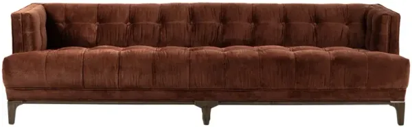 Caledonia 91" Sofa, Auburn Velvet