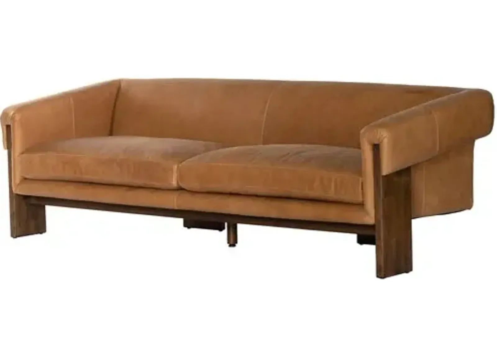 Cologne 90" Leather Sofa - Palermo Cognac