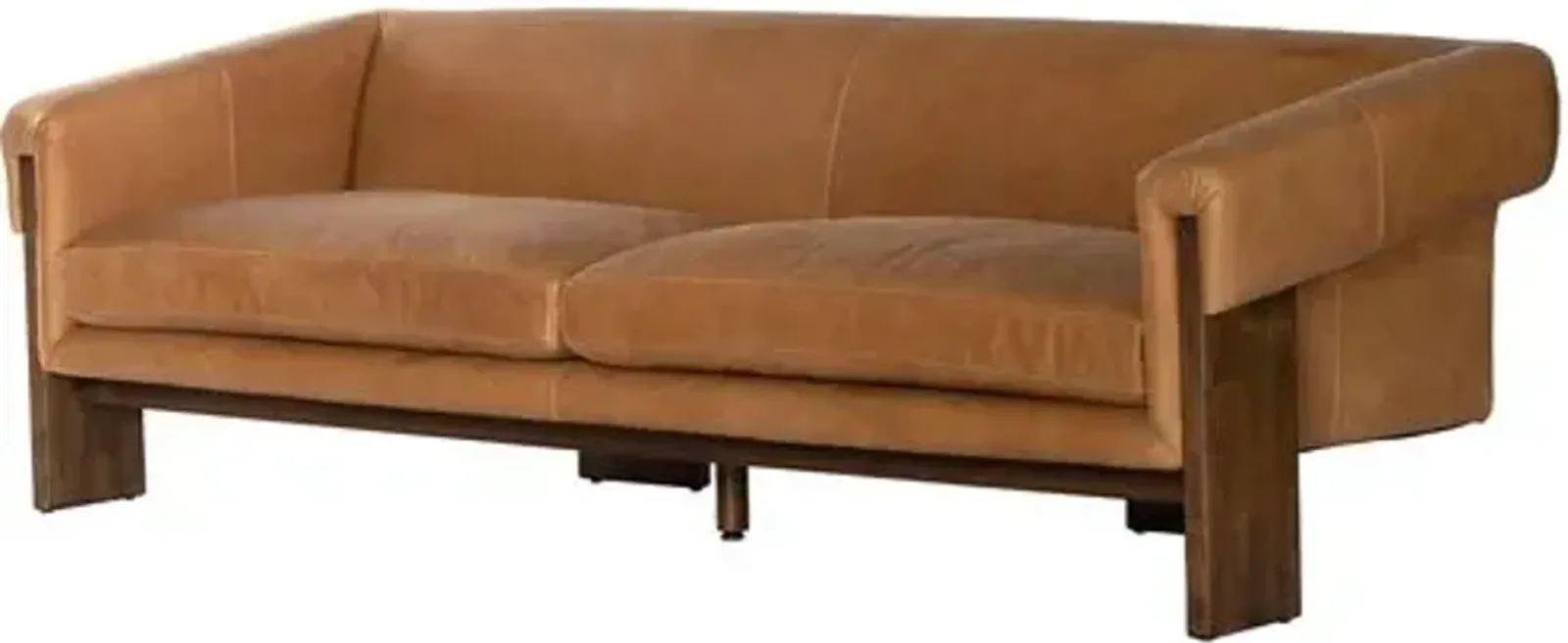 Cologne 90" Leather Sofa - Palermo Cognac