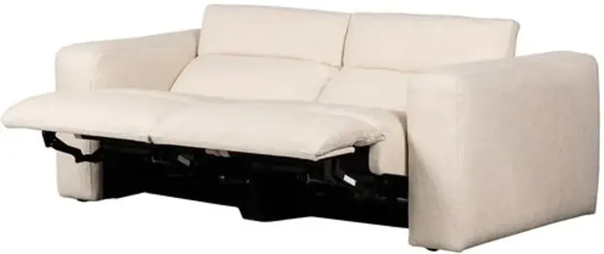 Power Recliner 91" 2pc Sectional - Natural Performance - Ivory