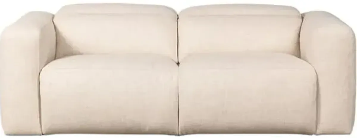 Power Recliner 91" 2pc Sectional - Natural Performance - Ivory