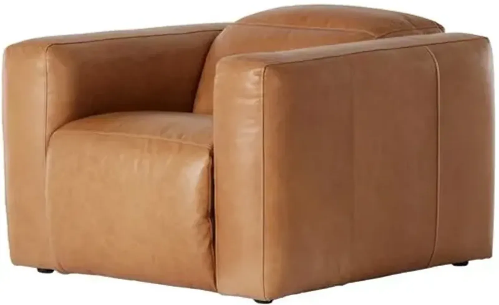 Power Recliner Chair - Butterscotch Leather - Brown - Relaxing Chair, Lounger, Comfort and Leisure Prioritized