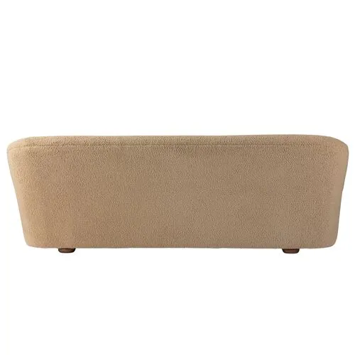 Amy 94" Curved Sofa - Sheepskin