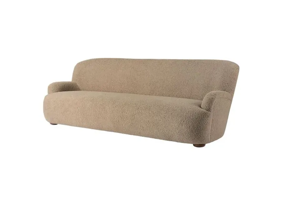 Amy 94" Curved Sofa - Sheepskin