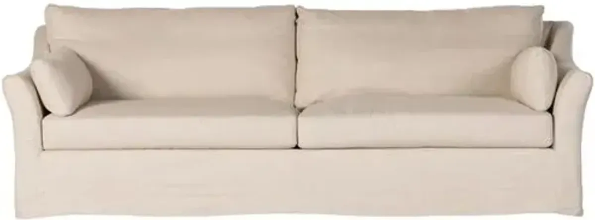 Birmingham 97" Slipcover Sofa - Crème Performance